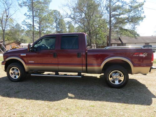 2005 ford f-250 super duty lariat crew cab pickup 4-door 6.0l  loaded euc