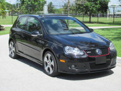 Gti, black magic, 6 spd man, pkg 2, navigation, sunroof, xenons, low miles, fl