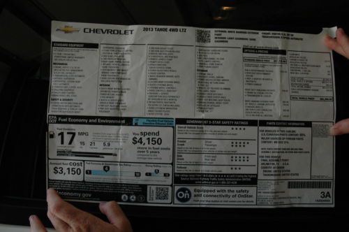 2013 Chevrolet Tahoe LTZ Sport Utility 4-Door 5.3L, image 5