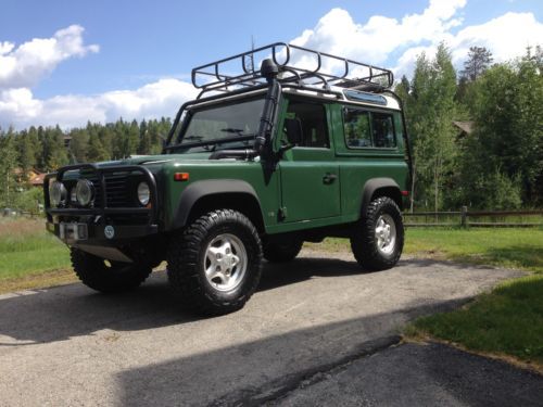 1997 land rover defender 90 wagon, coniston green