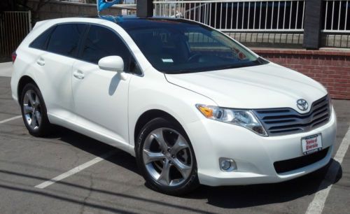 11 toyota venza 3.5l v6 automatic pearl white 20&#034; wheels panoromic sunroof 26mpg
