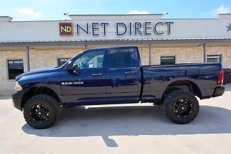 Blue st lift vinyl seats rubber floor quad cab 4x4 cruise power windows locks