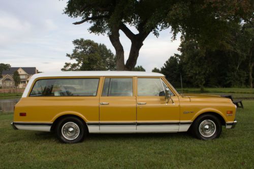 RARE!! 1972 C10 SUBURBAN FACTORY LOADED BIG BLOCK, FRONT & REAR AC, PS, PB, TILT, US $29,500.00, image 5