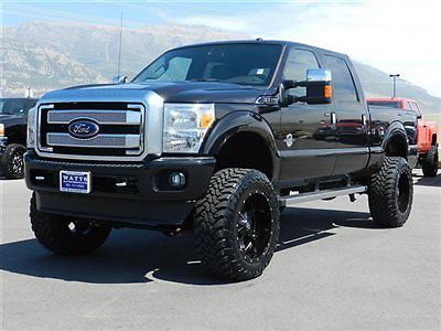 Ford crew cab platinum 4x4 powerstroke diesel leather navigation sunroof auto