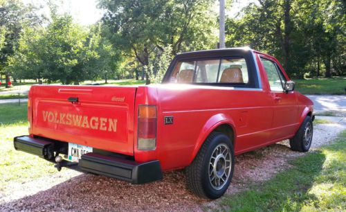 50mpg, diesel, 1981 volkswagen rabbit &#034; caddy &#034; pickup lx, 5 speed, &amp; topper!