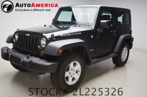 2010 jeep wrangler 4x4 rubicon 6k low miles cruise aux auto one owner cln carfax