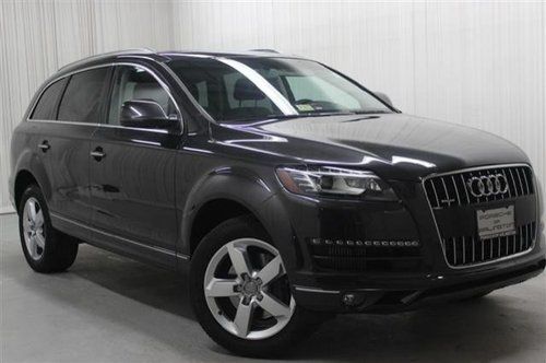 2012 audi q7 tdi diesel leather third row navigation grey one owner low miles