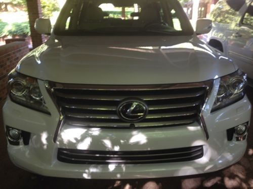 2013 lexus lx570 base sport utility 4-door 5.7l starfire pearl one owner!!