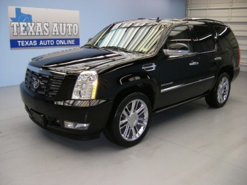 We finance! 2011 cadillac escalade premium awd roof nav tv 3rd row texas auto