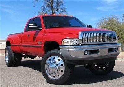 **no reserve** 1999 dodge ram 3500 laramie 5speed manual dually 4x4 az clean!!!