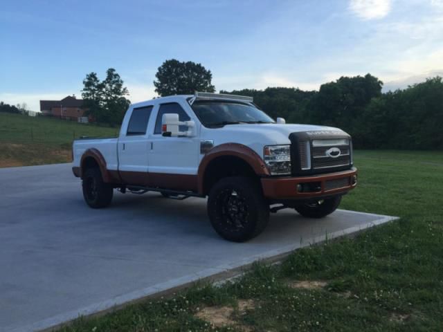 Ford f-250 king ranch 6.4l 2008 heated leather pow