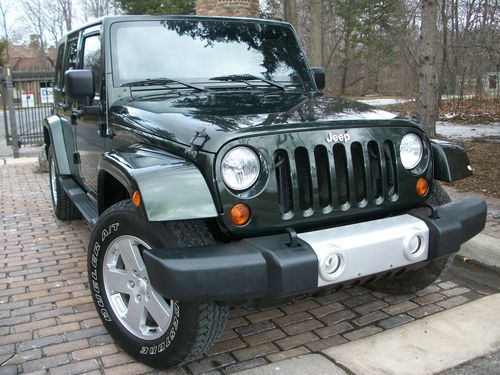 2010 wrangler sahara/no reserve.4x4/leather/navi/hardtop/conv./sharp/rebuilt