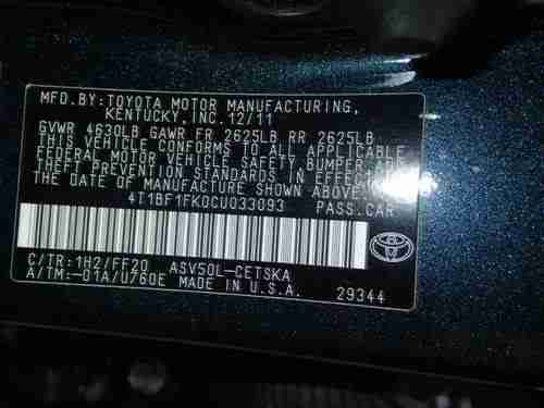 2012 Toyota Camry SE, non salvage, clear title, one owner, toyota, image 6