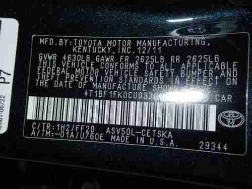 2012 Toyota Camry SE, non salvage, clear title, one owner, toyota, image 13