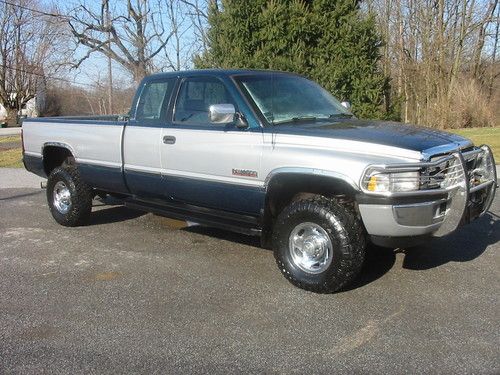 95 dodge ram 2500slt club cab 4x4 longbox cummins 12 valve diesel nice