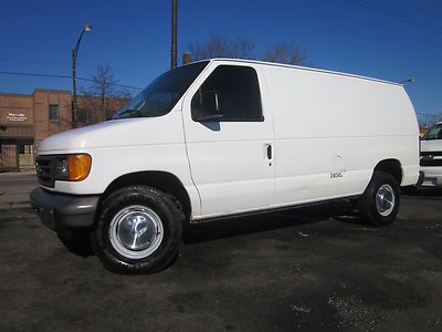 White e350 sd diesel cargo van,powerstroke 6.0l,101k hwy miles,ex-govt,pw/pl/mrr