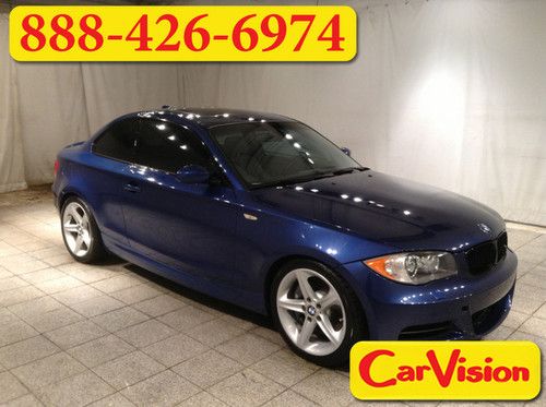 2008 bmw 1 series cpe 135i 6-speed sport pkg navi leather moonroof alloys