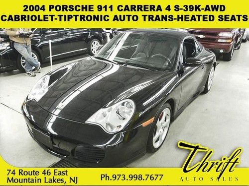 2004 porsche 911 carrera 4 s-39k-awd-cabriolet-tiptronic auto trans-heated seats