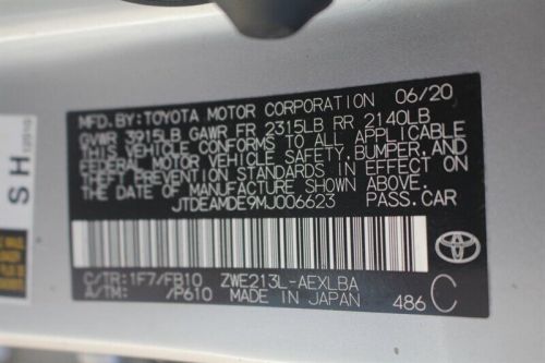 2021 Toyota Corolla Hybrid LE, US $15,600.00, image 21