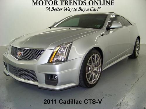 Cts-v cts v 556 hp navigation rearcam tilt roof auto htd seats 2011 cadillac 6k