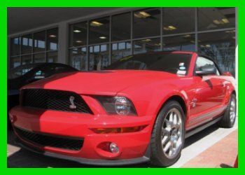 07 torch red gt-500 svt 5.4l v8 manual:6-speed supercharged convertible *florida