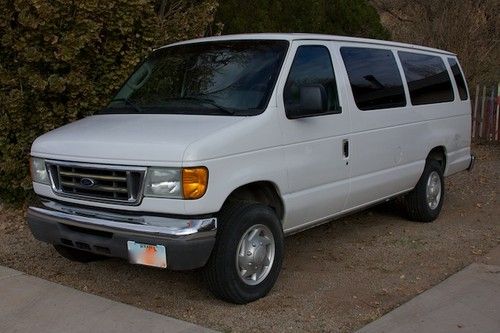 2004 ford e350 xlt superduty 15 passenger van 1 ton 6.0l low miles, super clean!