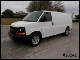 V6 chevy express g1500 cargo w/ adrian bulkhead and bin package - we finance!