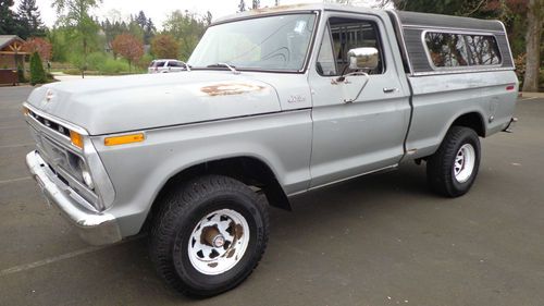 1977 ford f150 4x4 short box 6cly stick """ no reserve"""" """no reserve""""