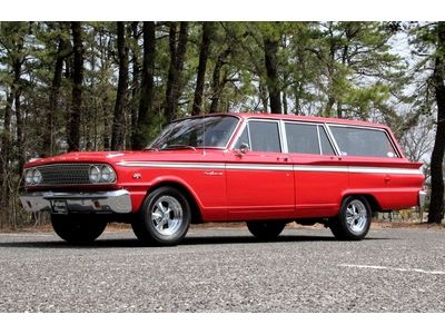 Sweet 63 fairlane 500 wagon - restored - 260 auto custom interior - surf wagon