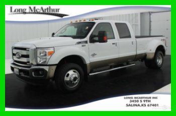 11 lariat! 6.7 v8 diesel dually! crew cab! 4x4! 34k low miles! trailer brake!