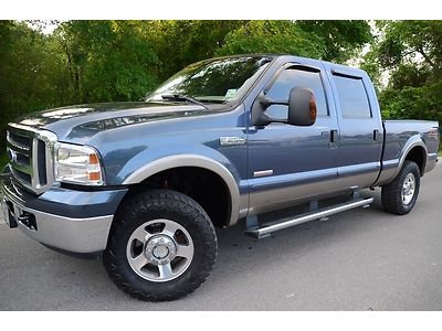 2006 ford f250 lariat crew cab short bed diesel fx4 4x4 one-owner
