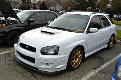 2004 subaru impreza wrx wagon sti front end swap!!!!!