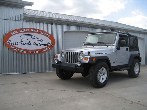 2004 jeep wrangler rubicon 4x4 - 4.0l - 5 speed - a/c - soft top - sharp jeep!