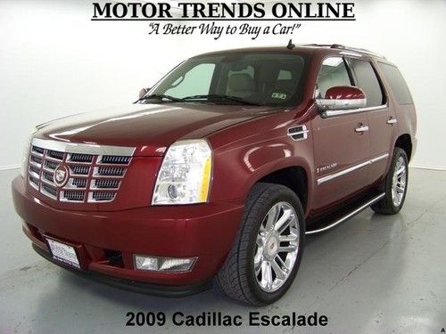 Awd navigation rearcam roof 22 in chromes htd seats 2009 cadillac escalade 66k
