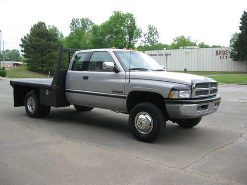 1996 dodge ram 3500 12 valve 5.9 cummins diesel 5 speed manual trans drw flatbed