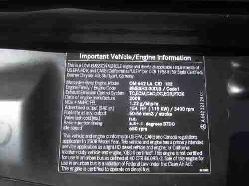 2008 Dodge Sprinter 2500 Cargo Van 3.0L Mercedes Diesel Only 2,609 Miles!, image 13