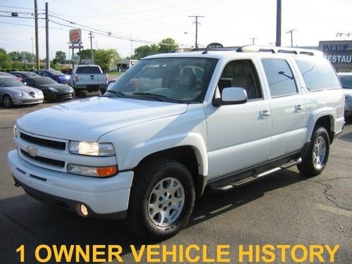 2005 chevy suburban 1500 lt 4wd bose 6 cd heated leather roof 1 owner 03 04 06