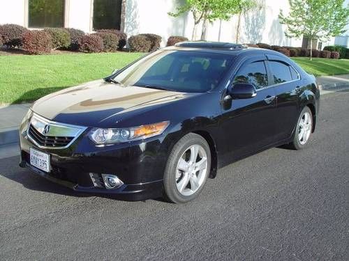 2011 acura tsx - low miles, black on black, sunroof, xenon, foglights - oem lip