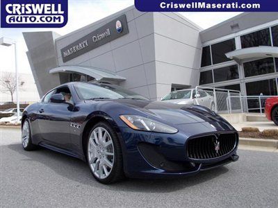 New 2013 maserati granturismo coupe sport v8 nav leather blue alcantara