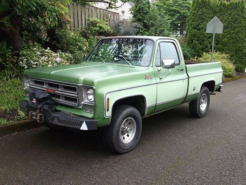 1976 gmc 4x4 sierra grande 15 pickup shortbox 2 owner