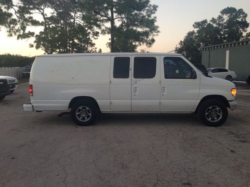 1998 ford e-250 econoline extended cargo van --- no reserve -- fl unit!