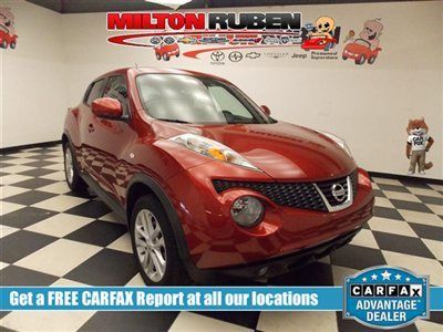 Sl 2011 nissan juke fwd wagon i4 low miles 4 dr hatchback red1.6l i4t 16v