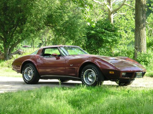 1978 chevorlet corvette anniversary edition stunning! rare mahogany! 72k miles!