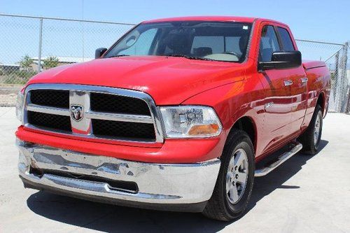 2010 dodge ram 1500 quad cab damaged rebuilder runs! nice color priced to sell!!