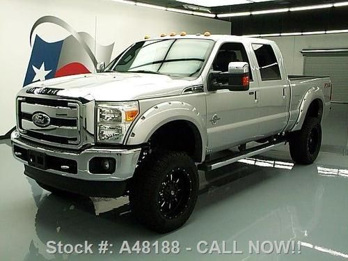 2012 ford f-250 lariat diesel fx4 4x4 lift sunroof 28k! texas direct auto