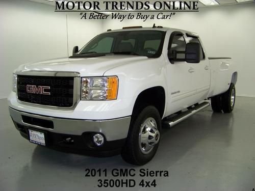 Slt 4x4 drw navigation rearcam crew cab long bed 2011 gmc sierra 3500 49k