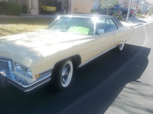 1973 cadillac deville base hardtop 2-door 7.7l