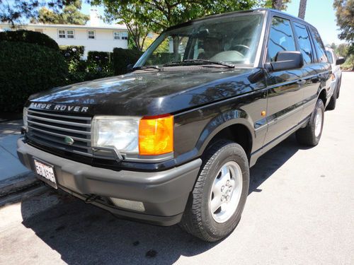 1997 land rover range rover se 4.0 eng 4x4 black calif car no rust no reserve!!