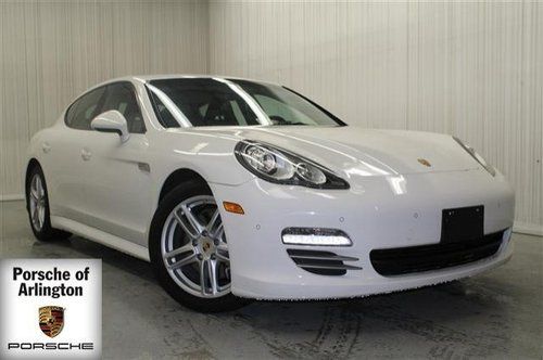 Panamera white black leather low miles navi bose audio park assist xenon awd