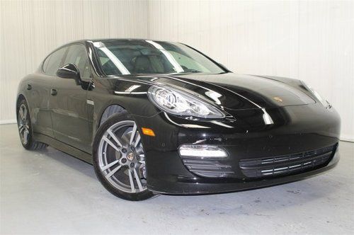 Panamera black turbo wheels navi gps low miles pdk bose audio certified porsche